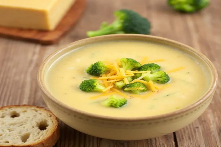 What is Broccoli Cheddar Soup Made Of