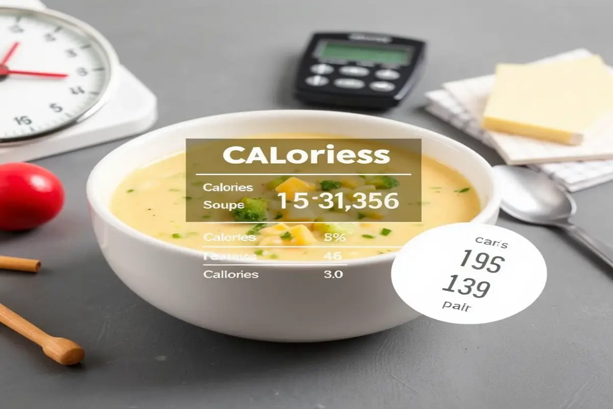 Is broccoli cheddar soup high in calories?