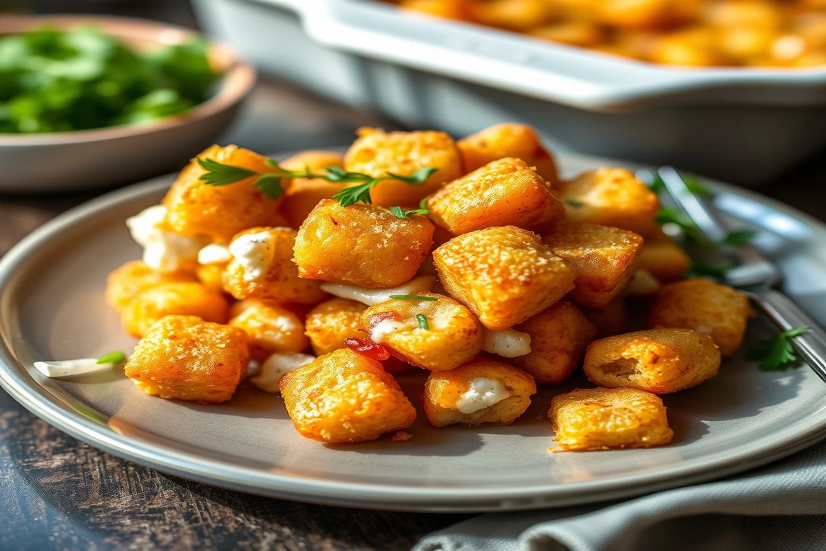 What goes best with tater tot casserole?