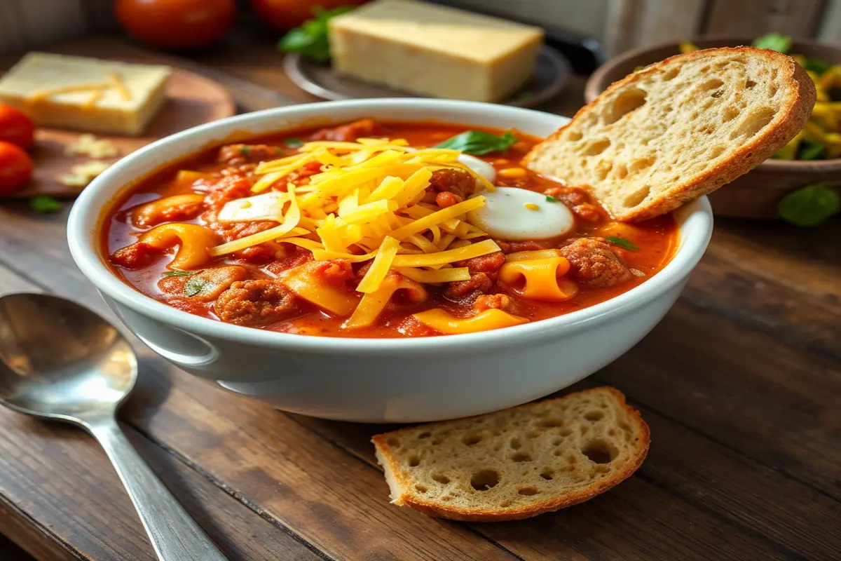 Easy lasagna soup