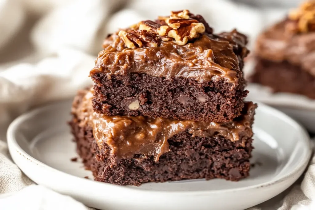 German Chocolate Poke Cake