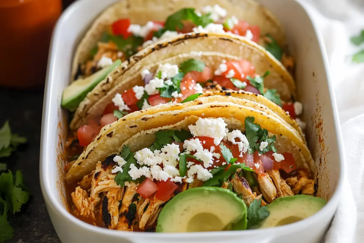 Instant Pot Chicken Tacos