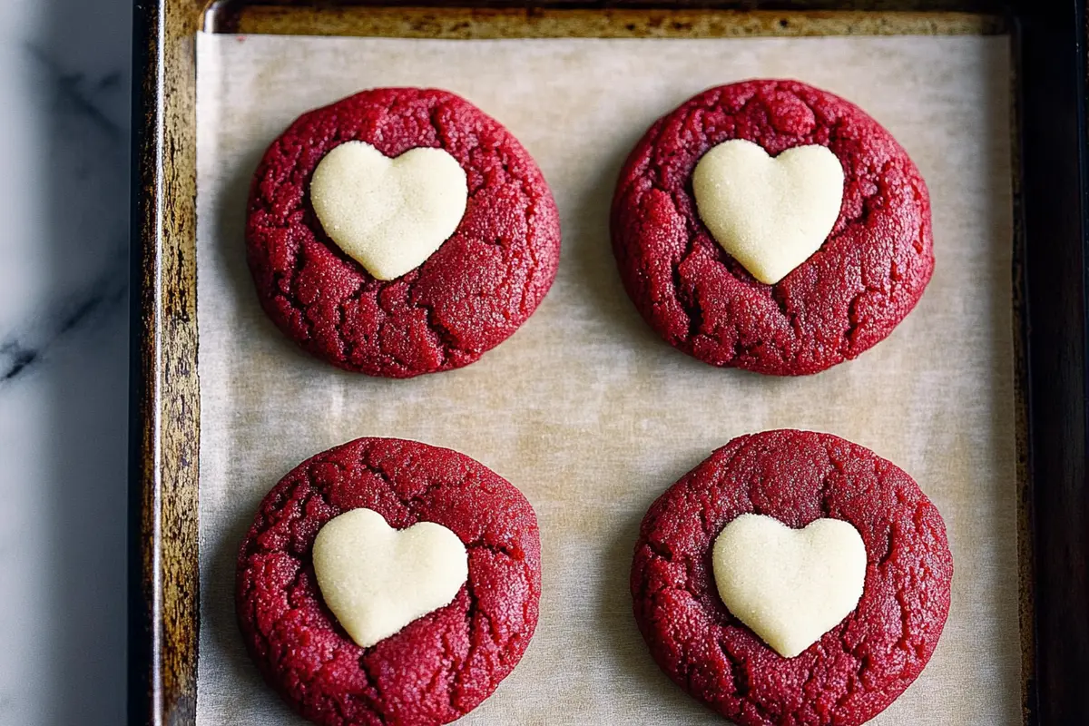 Red Velvet Sugar Cookies