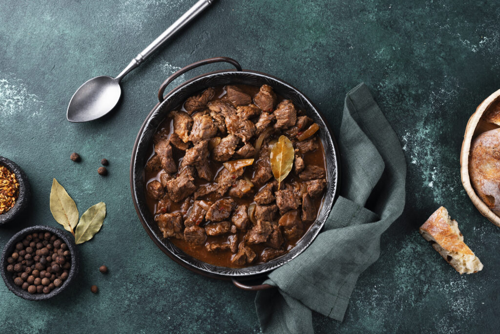 Add ground beef to a hot pan