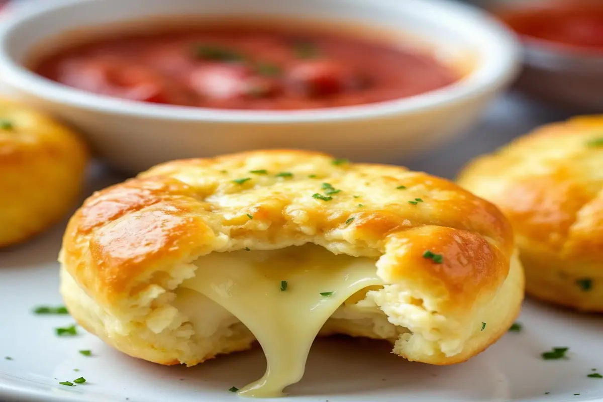 Pillsbury Biscuit Garlic Butter Cheese Bombs
