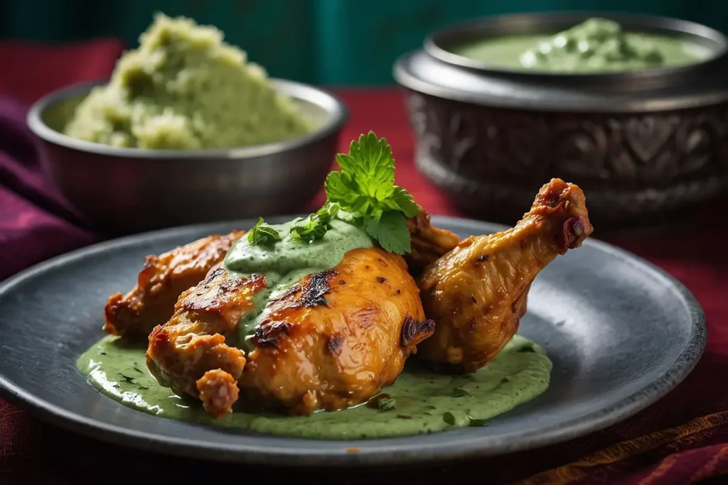 Peruvian Chicken with Green Sauce Recipe